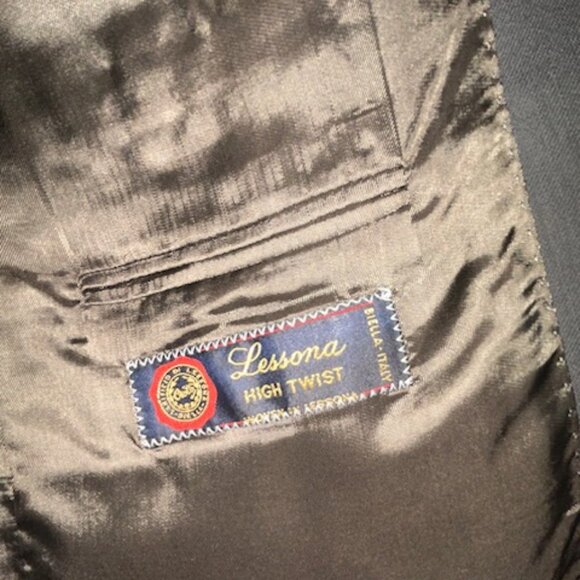 Enrico Valenti Men 2 Pc Suit Italy Charcoal Gray 40R - Picture 4 of 7